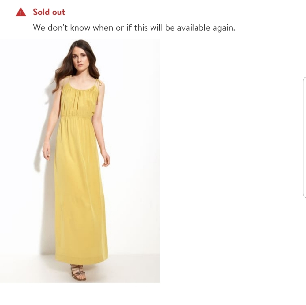 Mustard Yellow Theory Tylie Maxi Dress